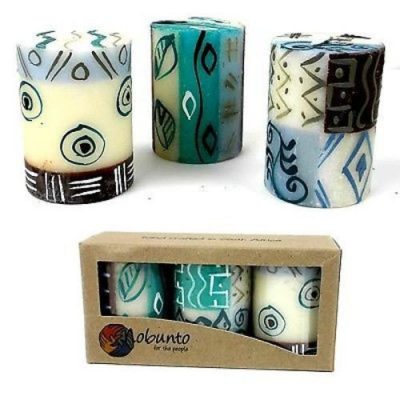 Handpainted Candle Set Maji Design