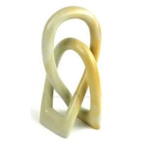 Natural Soapstone Love Knot