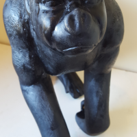 Hand Carved Wooden Gorilla